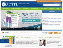 Tablet Screenshot of actfl.org